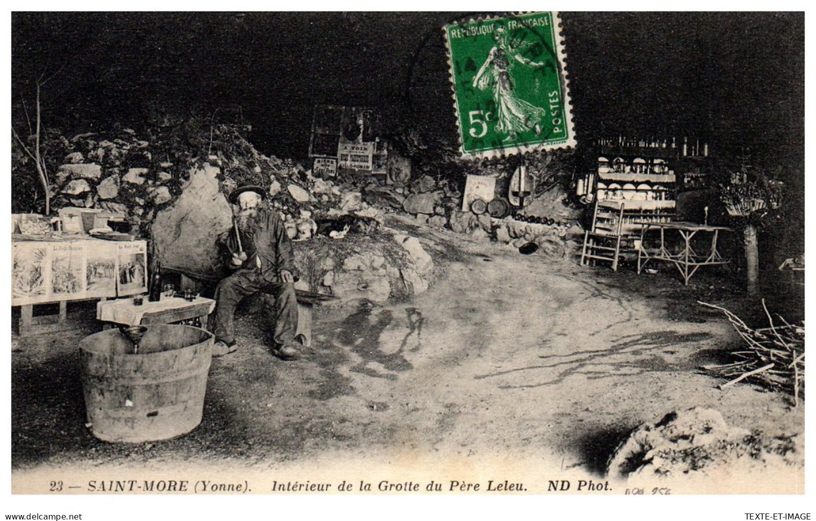 89 SAINT MORE - Interieur De La Grotte Du Pere Leleu. - Sonstige & Ohne Zuordnung