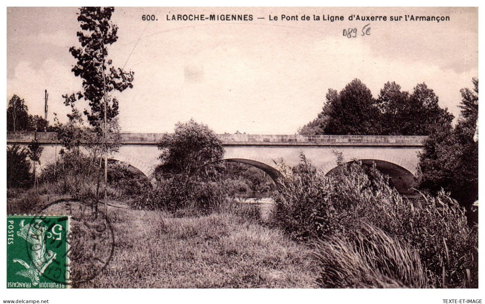 89 LAROCHE MIGENNES - Le Pont De La Ligne D'auxerre Sur L'armancon  - Migennes
