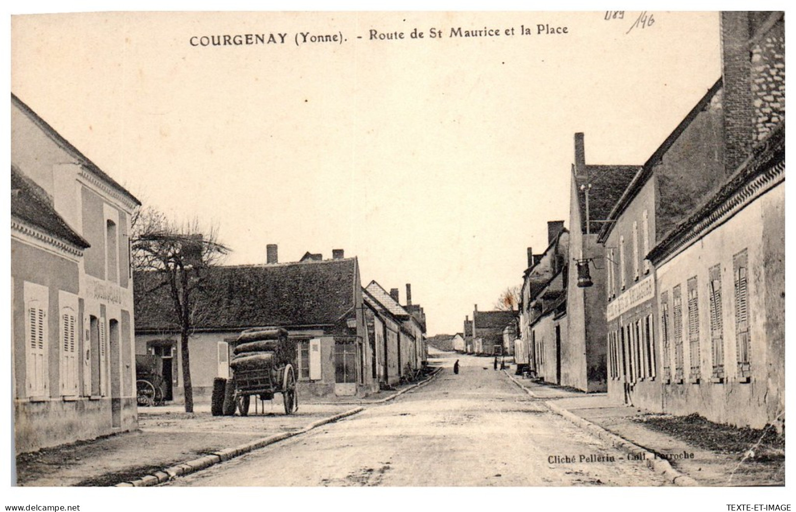 89 COURGENAY - Route De Saint Maurice Et La Place. - Autres & Non Classés