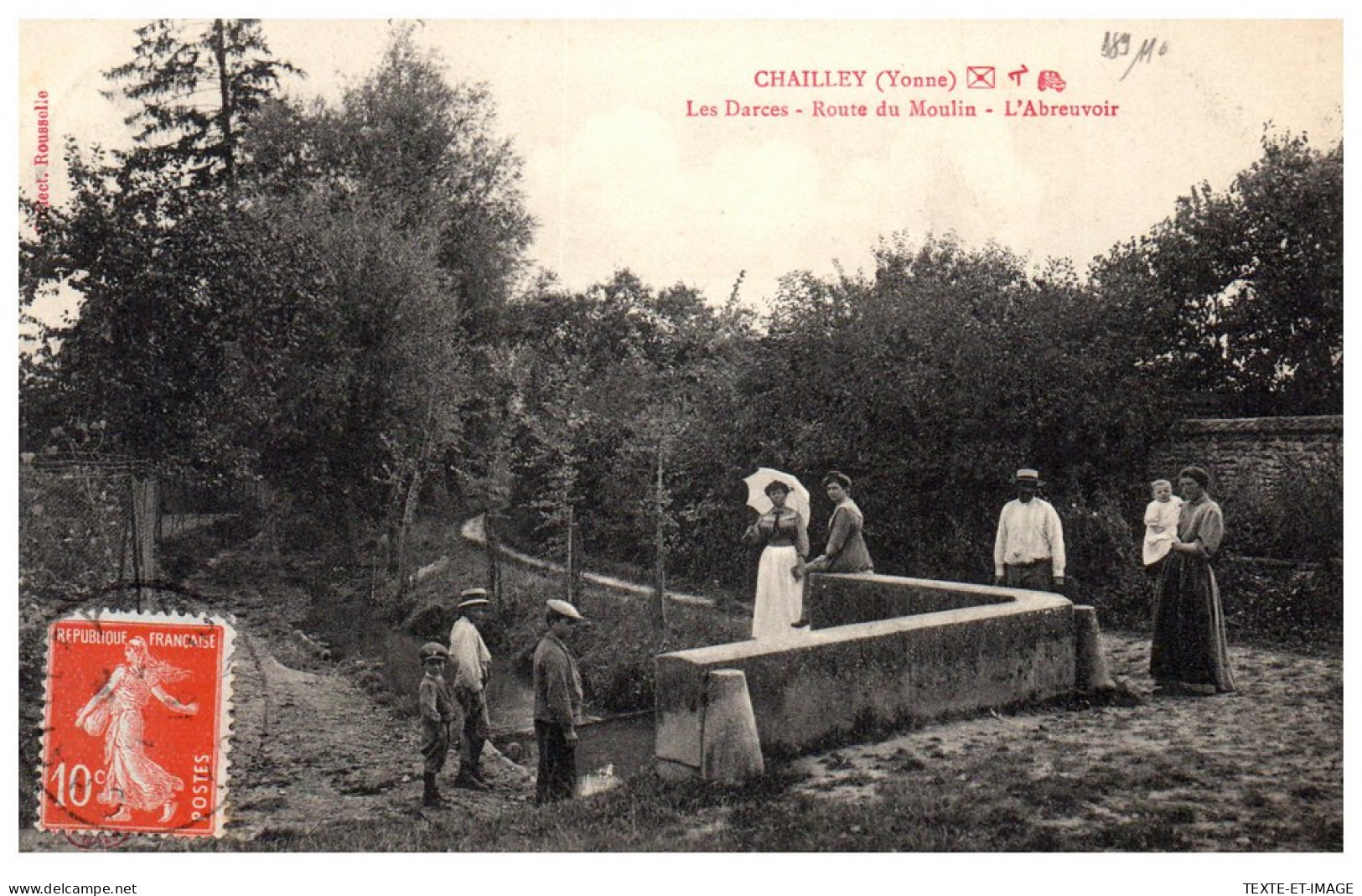 89 CHAILLEY - Les Darces, Route Du Moulin, L'abreuvoir  - Autres & Non Classés