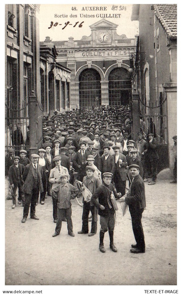 89 AUXERRE - Sortie Des Usines Guilliet  - Auxerre