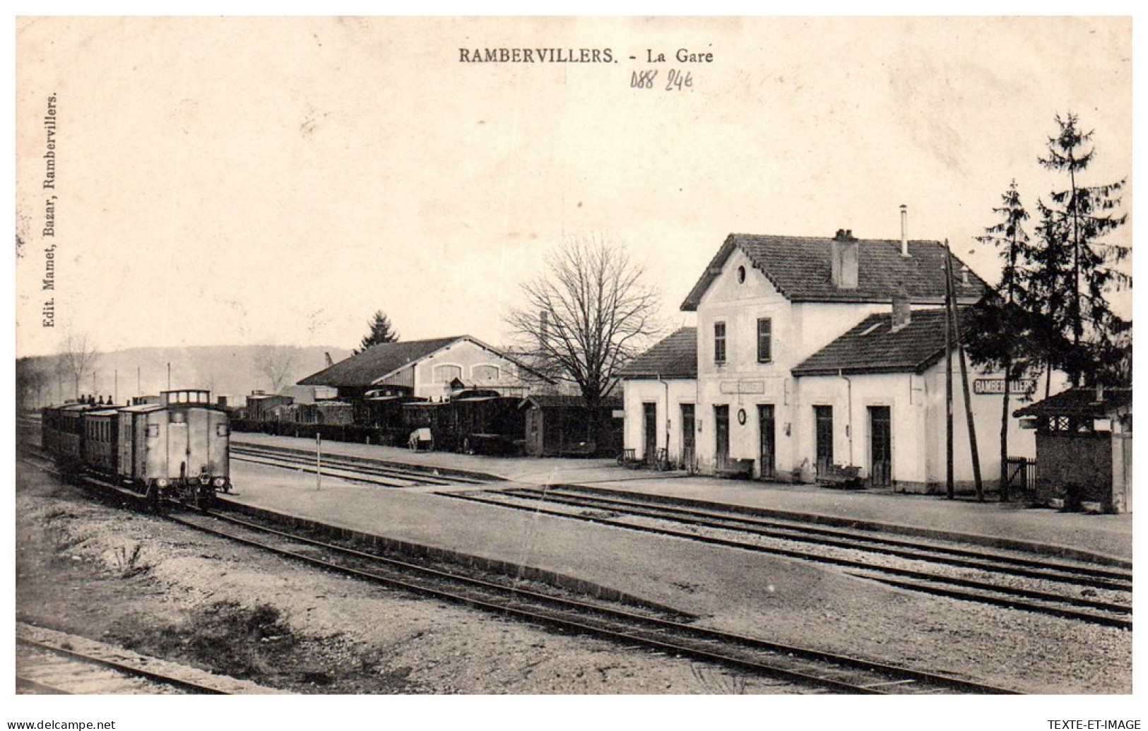 88 RAMBERVILLERS - Vue D'ensemble De La Gare  - Rambervillers