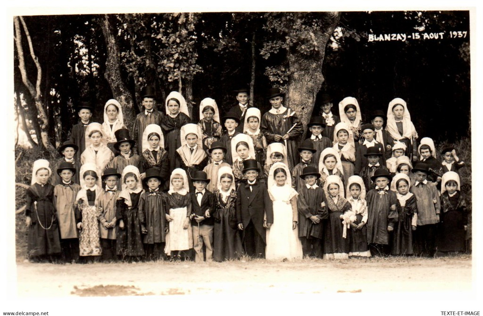86 BLANZAY - CARTE PHOTO - Fete Du 15 Aout 1937 - Other & Unclassified