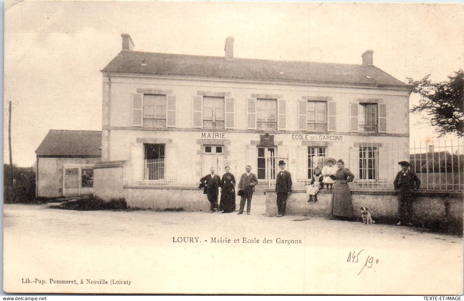 45 LOURY - Mairieet Ecole Des Garçons. - Other & Unclassified
