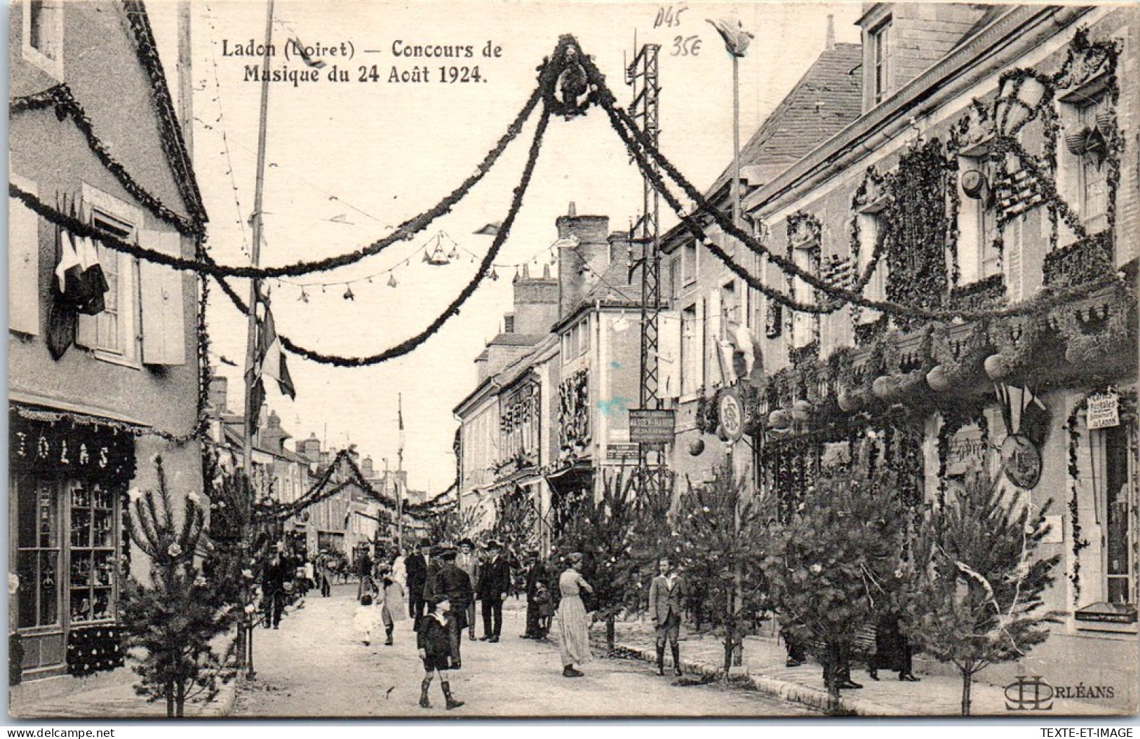 45 LADON - Concours De Musique Du 24 Aout 1924 - Autres & Non Classés