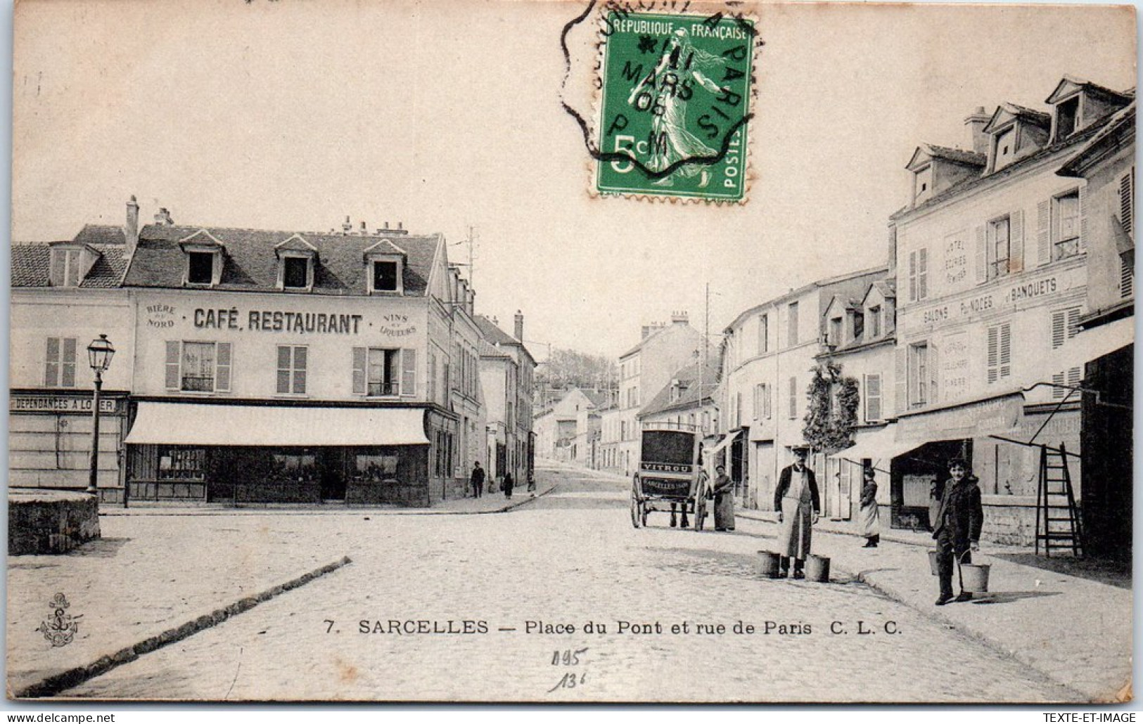 95 SARCELLES - Place Du Pont Et Rue De Paris  - Sarcelles