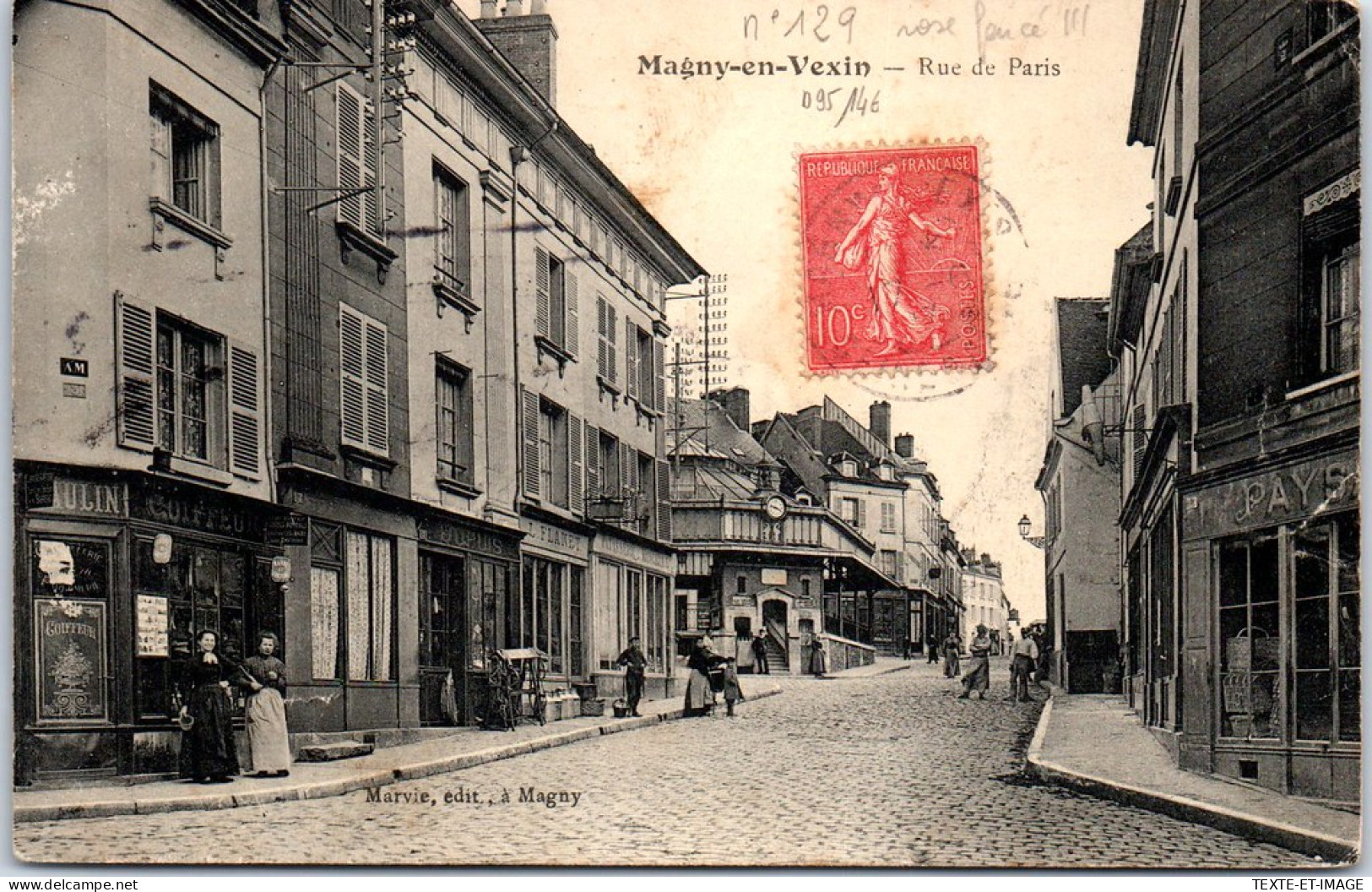 95 MAGNY EN VEXIN - La Rue De Paris. - Magny En Vexin