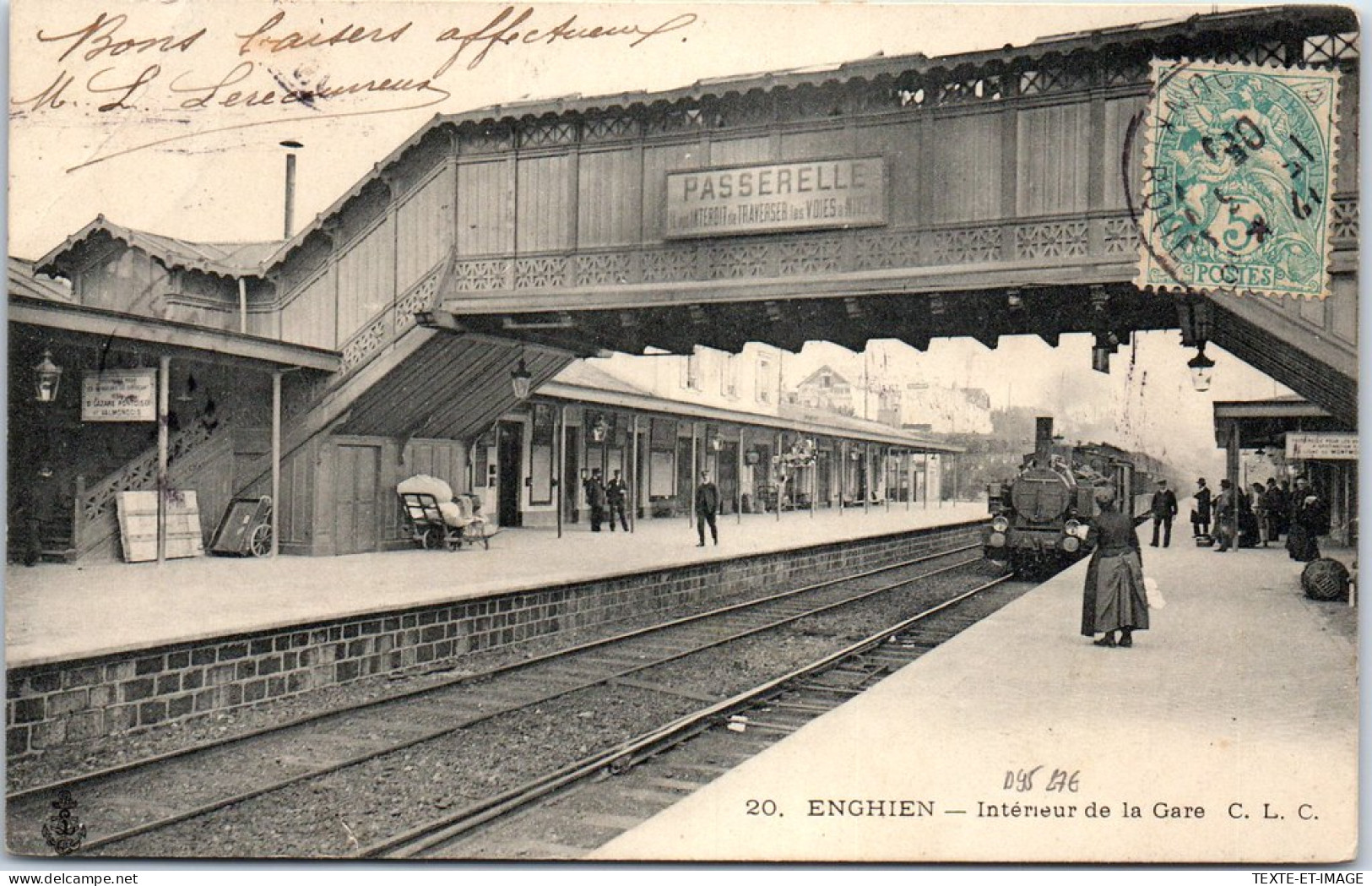 95 ENGHEIN - Interieur De La Gare (train) - Enghien Les Bains