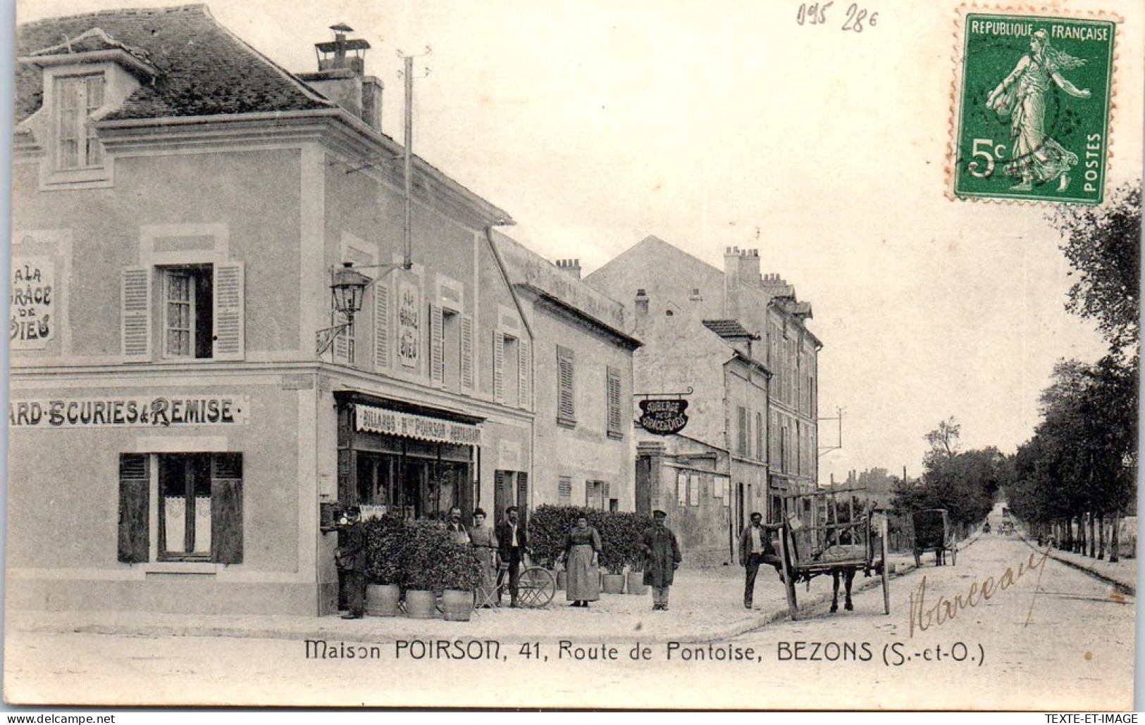 95 BEZONS - La Maison POIRSON, Route De Pontoise. - Bezons