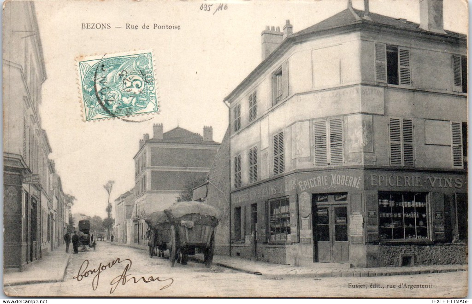 95 BEZONS - La Rue De Pontoise. - Bezons