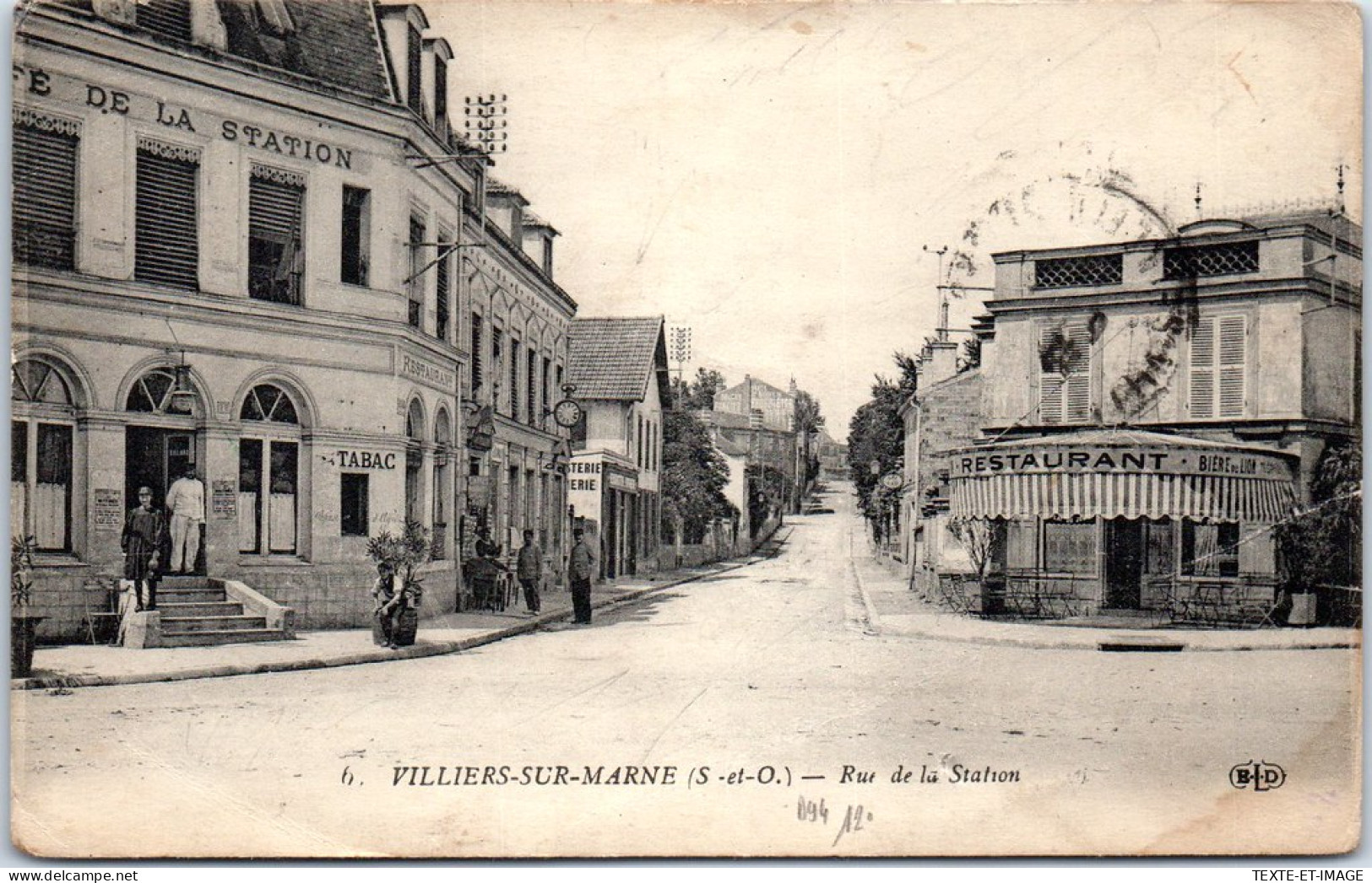 94 VILLIERS SUR MARNE - La Rue De La Station. - Villiers Sur Marne