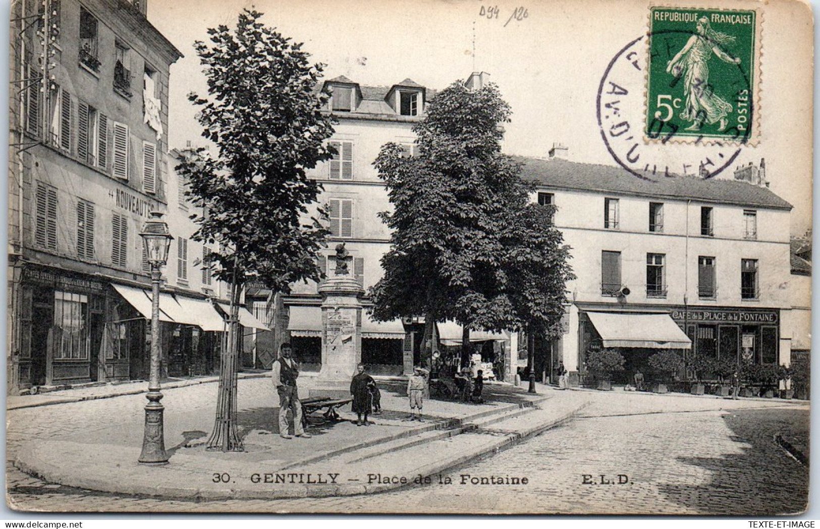 94 GENTILLY - Vue Generale De La Place De La Fontaine. - Gentilly