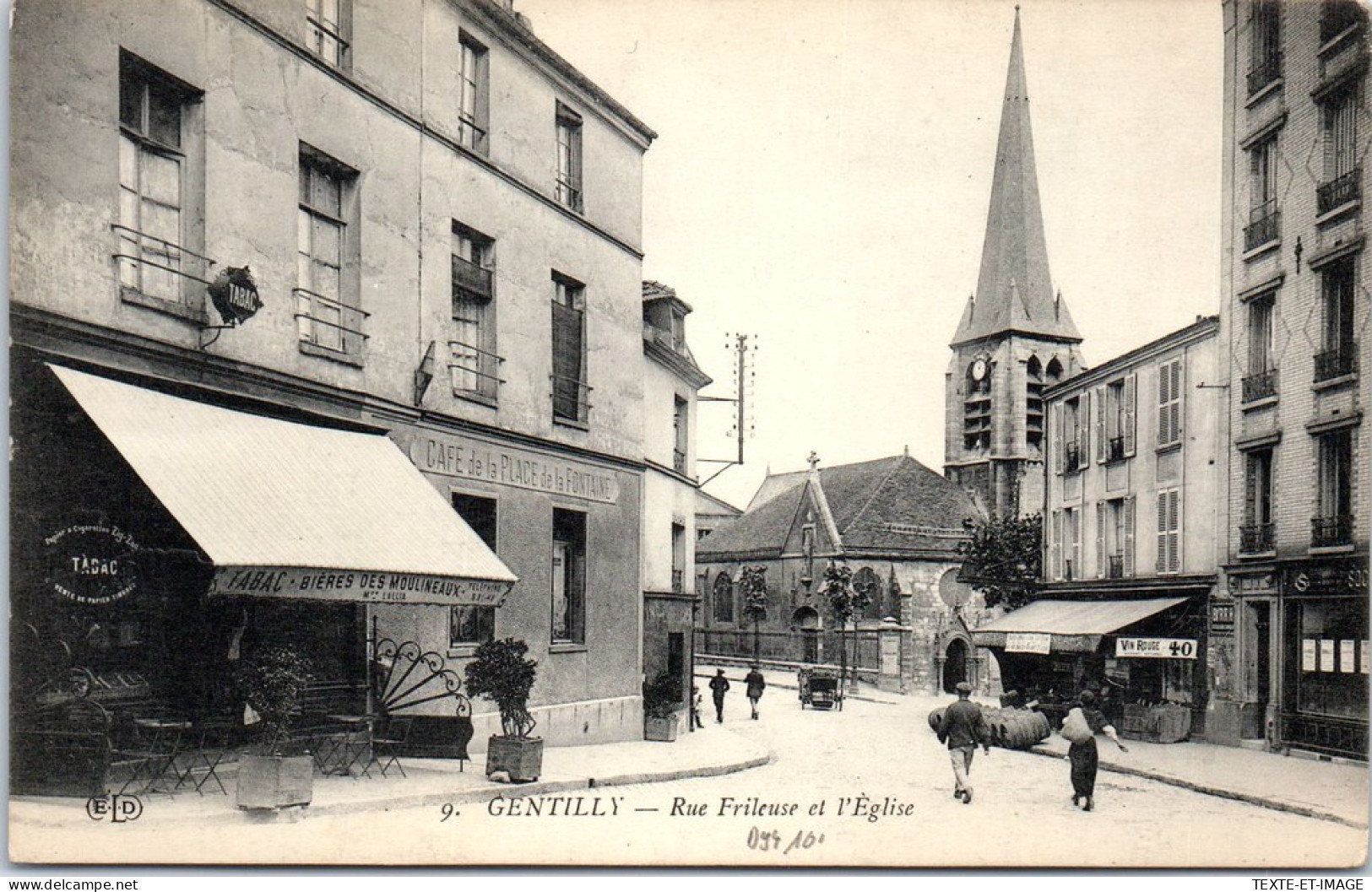94 GENTILLY - Rue Frileuse Et L'eglise. - Gentilly
