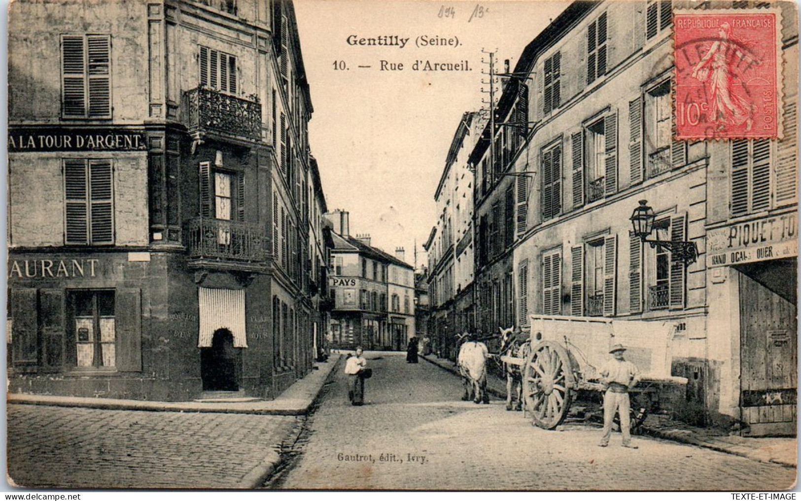 94 GENTILLY - La Rue D'arcueil. - Gentilly