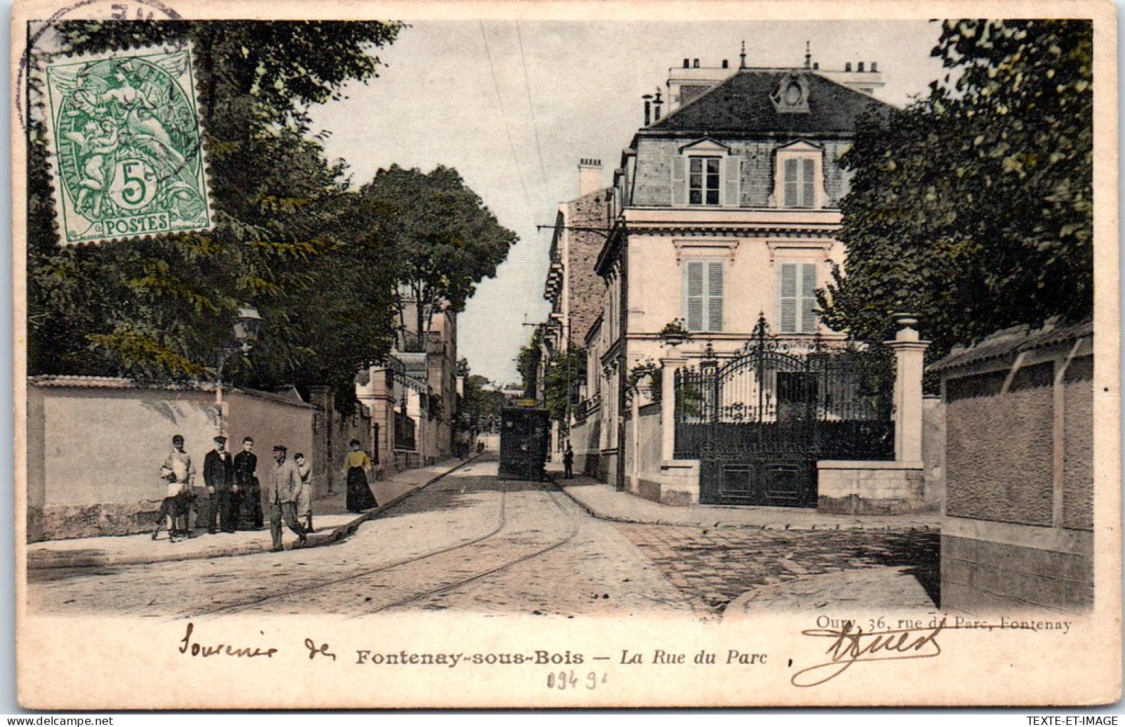 94 FONTENAY SOUS BOIS - Un Coin De La Rue Du Parc. - Fontenay Sous Bois