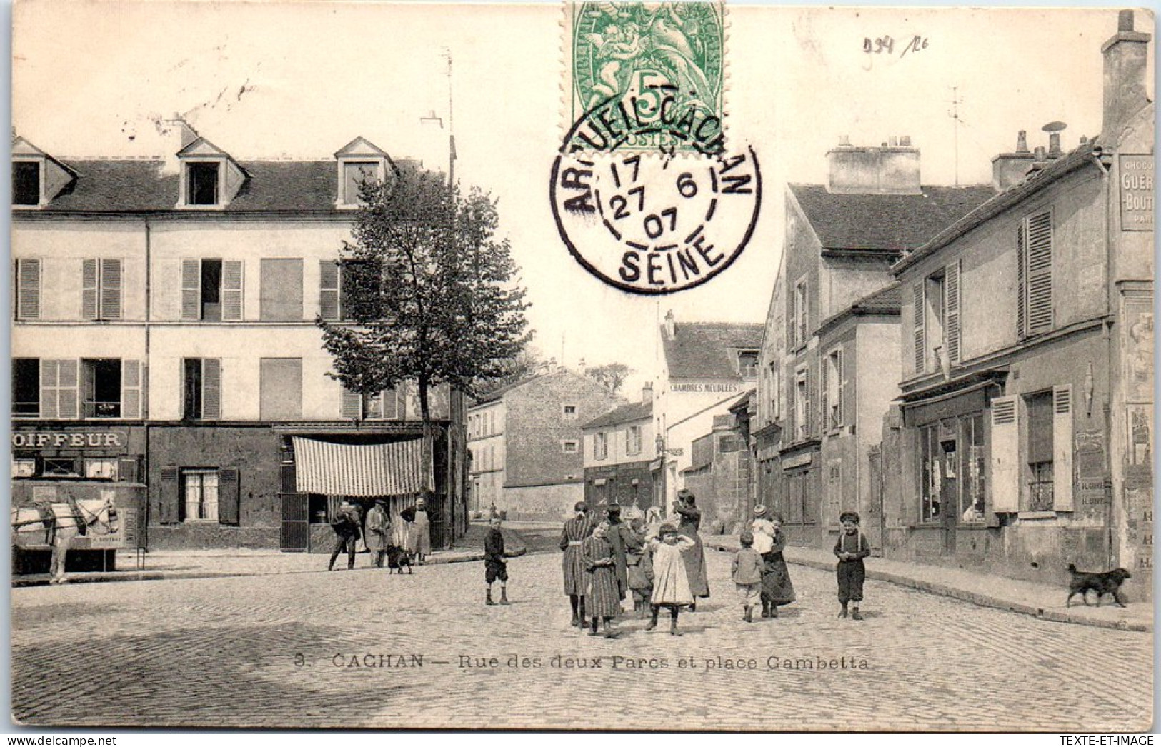 94 ARCUEIL CACHAN - Rue Des Deux Parcs Et Place Gambetta. - Arcueil