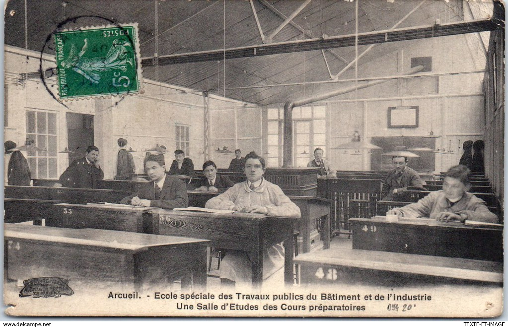 94 ARCUEIL CACHAN - Ecole De Travaux Public, Salle D'etude - Arcueil