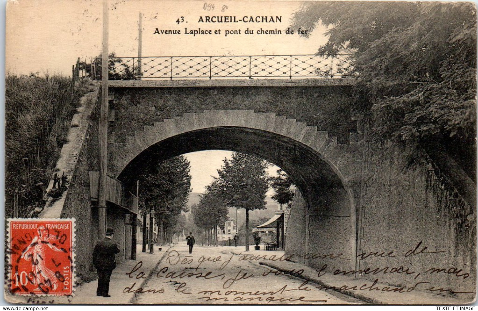 94 ARCUEIL CACHAN - Av Laplace & Pont Du Chemin De Fer  - Arcueil