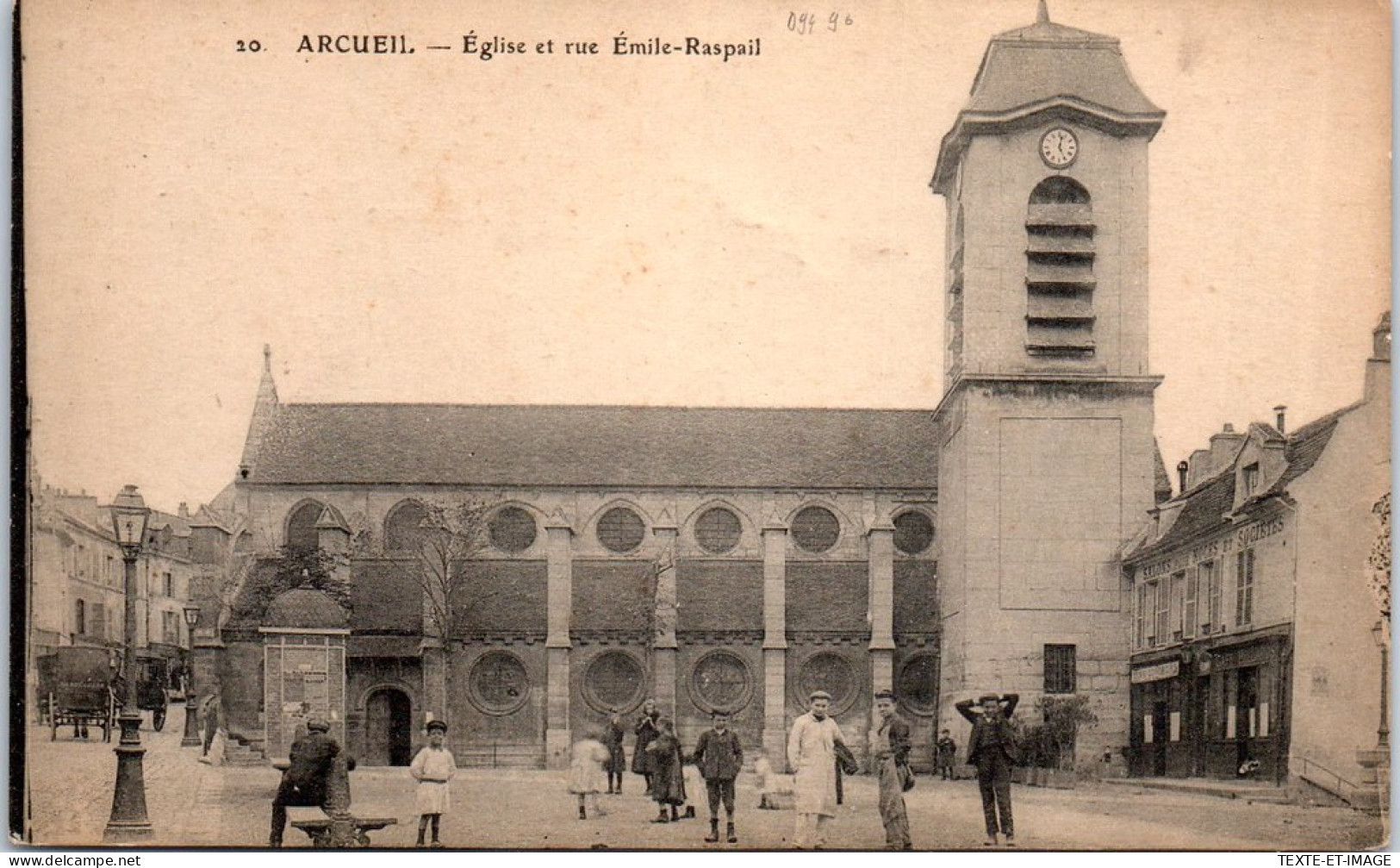 94 ARCUEIL CACHAN - L'eglise & La Rue Raspail. - Arcueil
