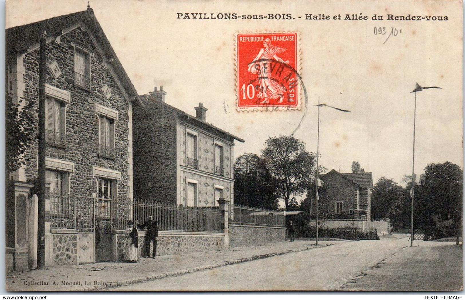 93 PAVILLON SOUS BOIS - Halte Et Allee Du Rendez Vous. - Autres & Non Classés