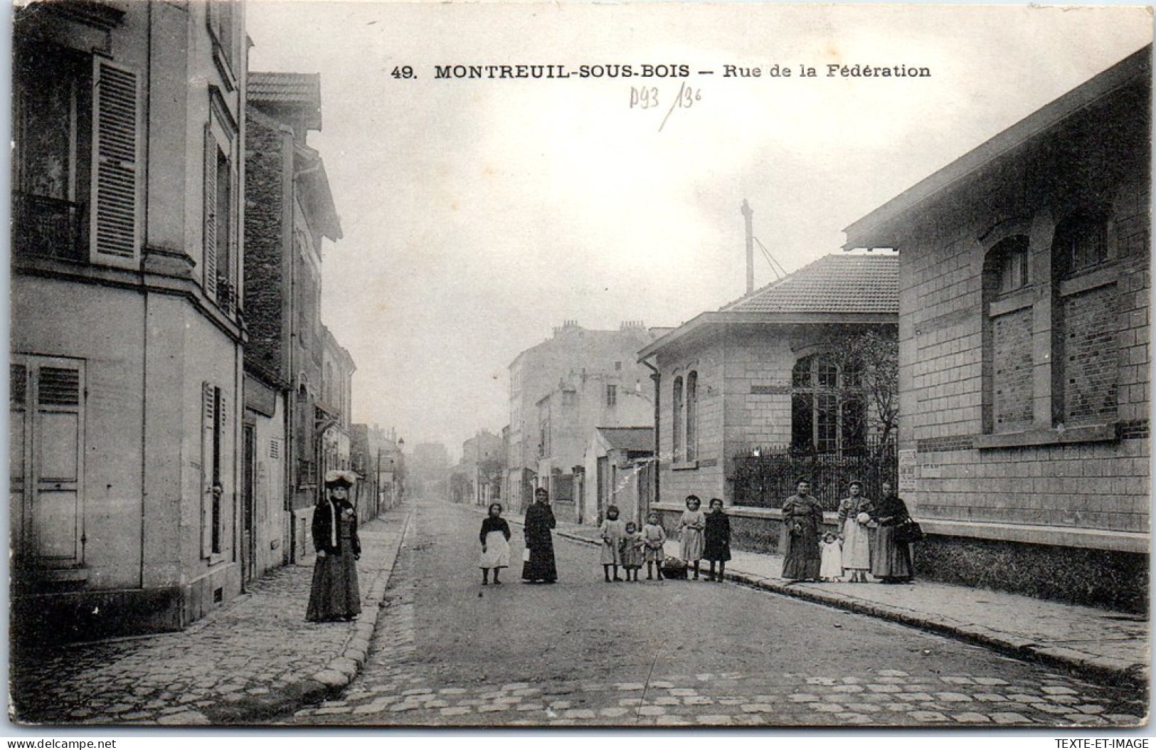 93 MONTREUIL SOUS BOIS - La Rue De La Federation. - Montreuil