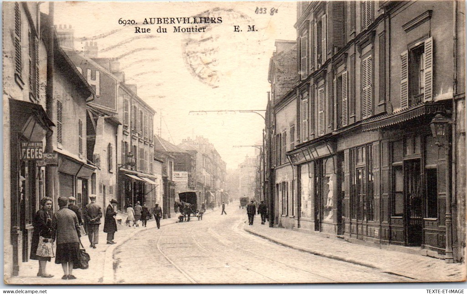 93 AUBERVILLIERS - La Rue Du Moutier. - Aubervilliers
