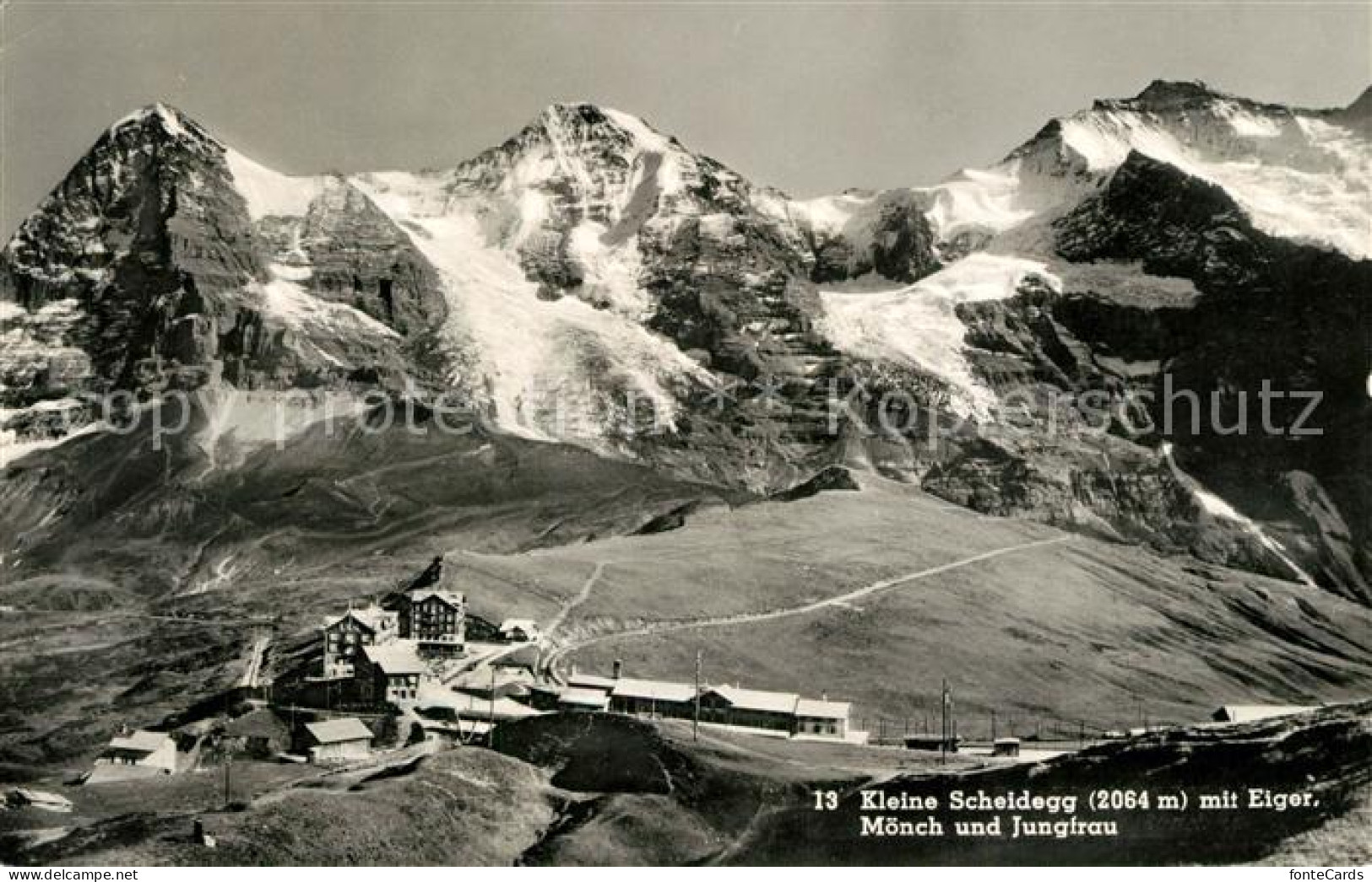 13190679 Kleine Scheidegg Interlaken Mit Eiger Moench Und Jungfrau Kleine Scheid - Sonstige & Ohne Zuordnung