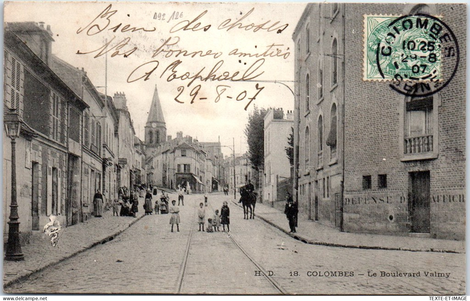 92 COLOMBES - Le Boulevard Valmy - Colombes