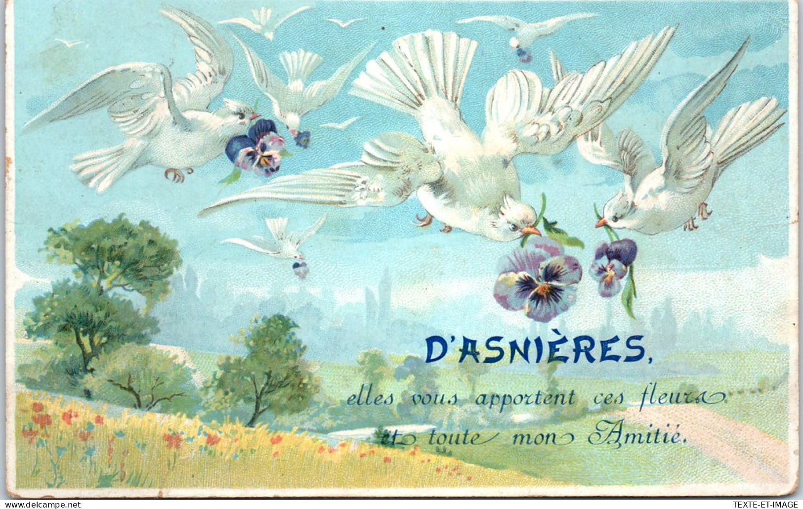 92 ASNIERES - Elles Vous Apportent Ces Fleurs (souvenir) - Asnieres Sur Seine