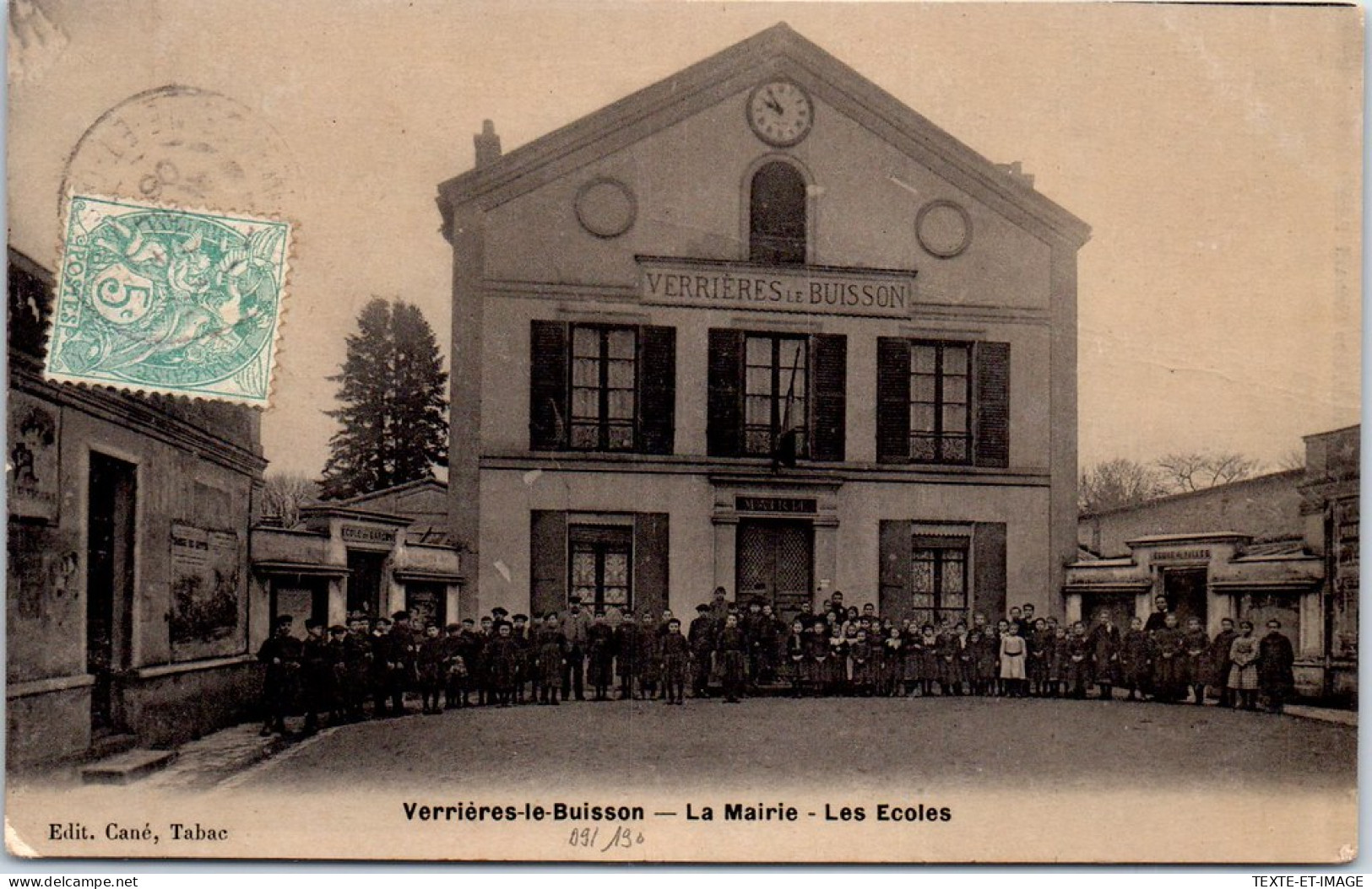 91 VERRIERES LE BUISSON - La Mairie Et Les Ecoles. - Sonstige & Ohne Zuordnung