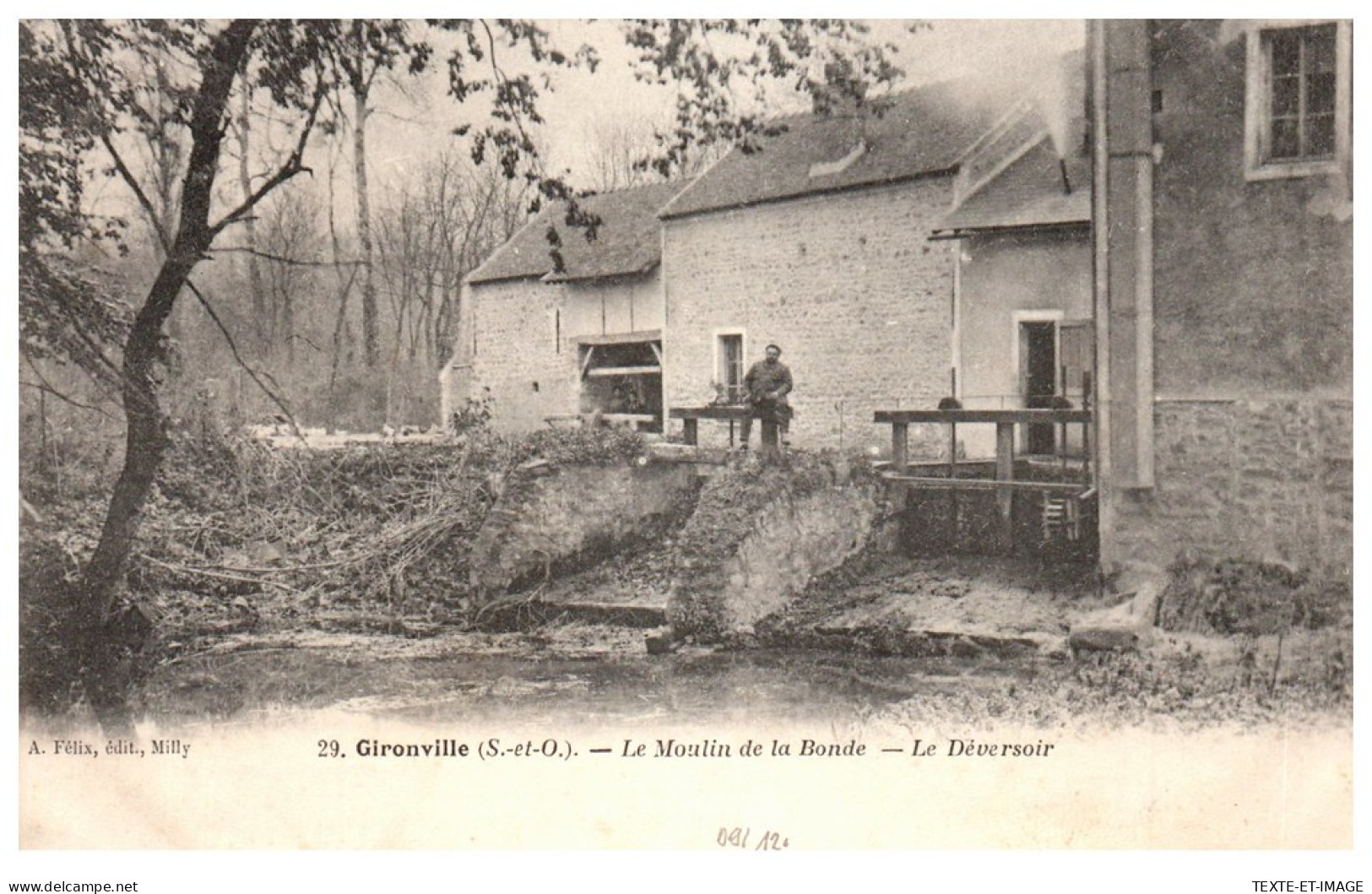 91 GIRONVILLE - Le Moulin De La Bonde, Le Deversoir  - Autres & Non Classés