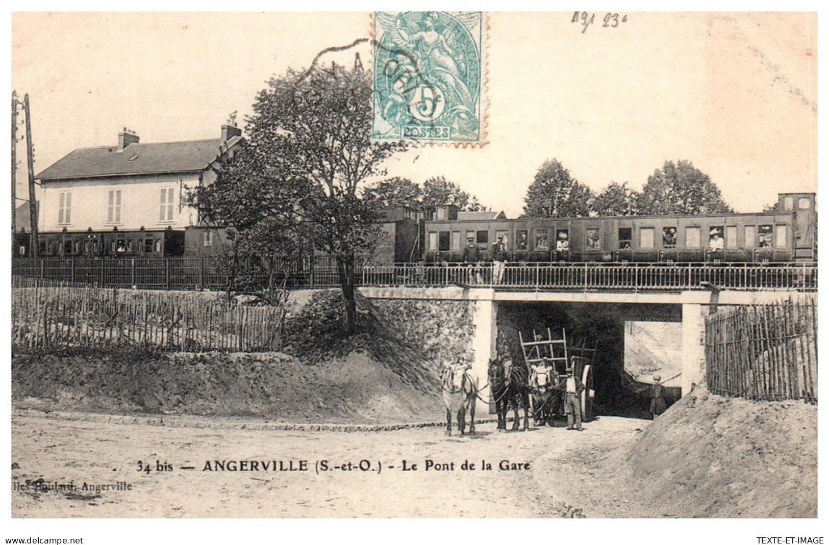 91 ANGERVILLE - Le Pont De La Gare  - Angerville