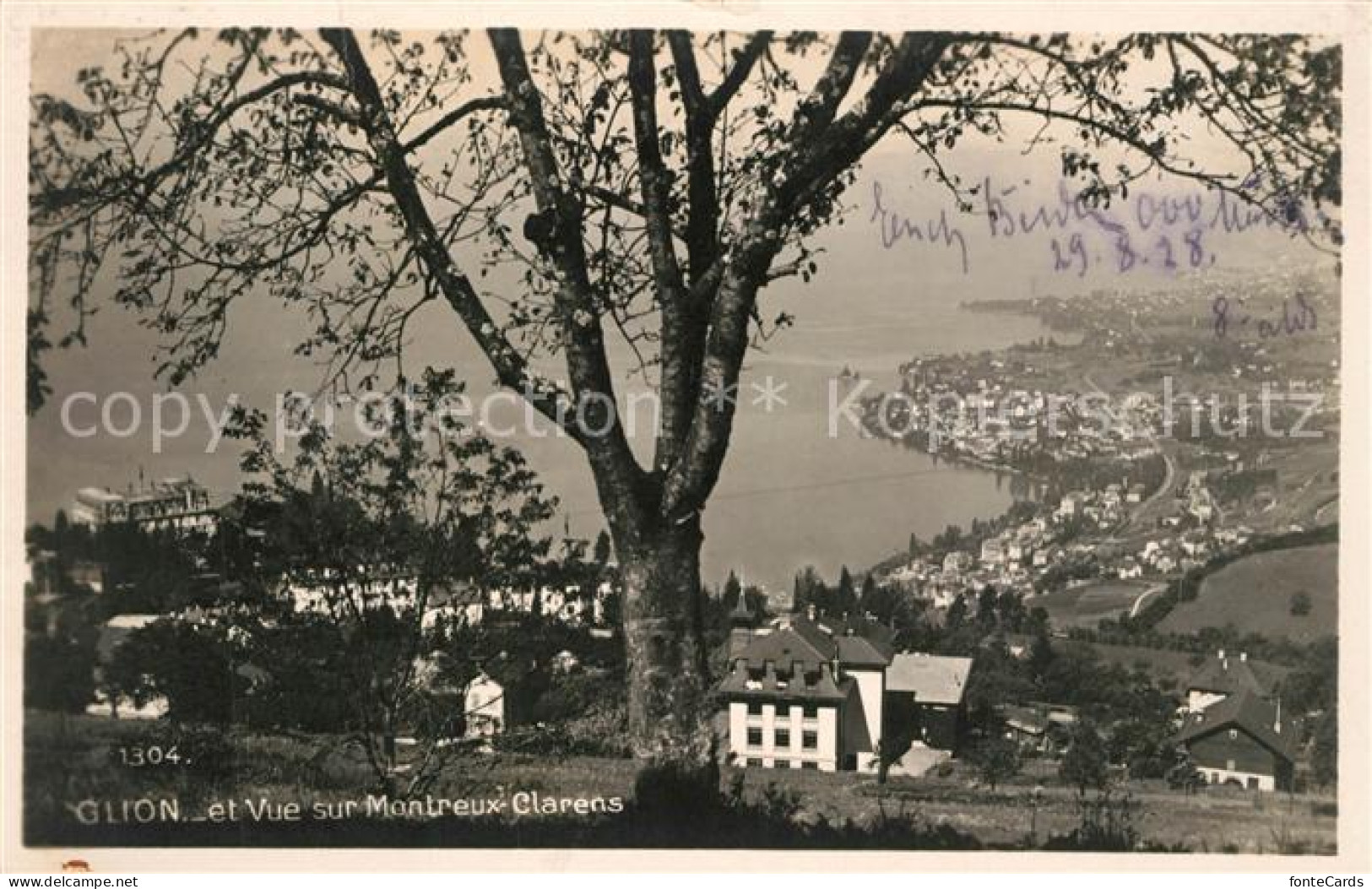 13190089 Glion Vue Sur Montreux Clarens Glion - Autres & Non Classés