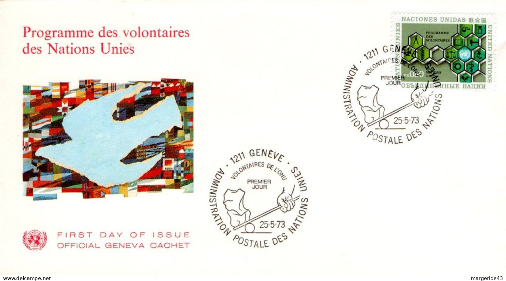 NATIONS UNIES LOT DE 20 FDC DIFFERENTES