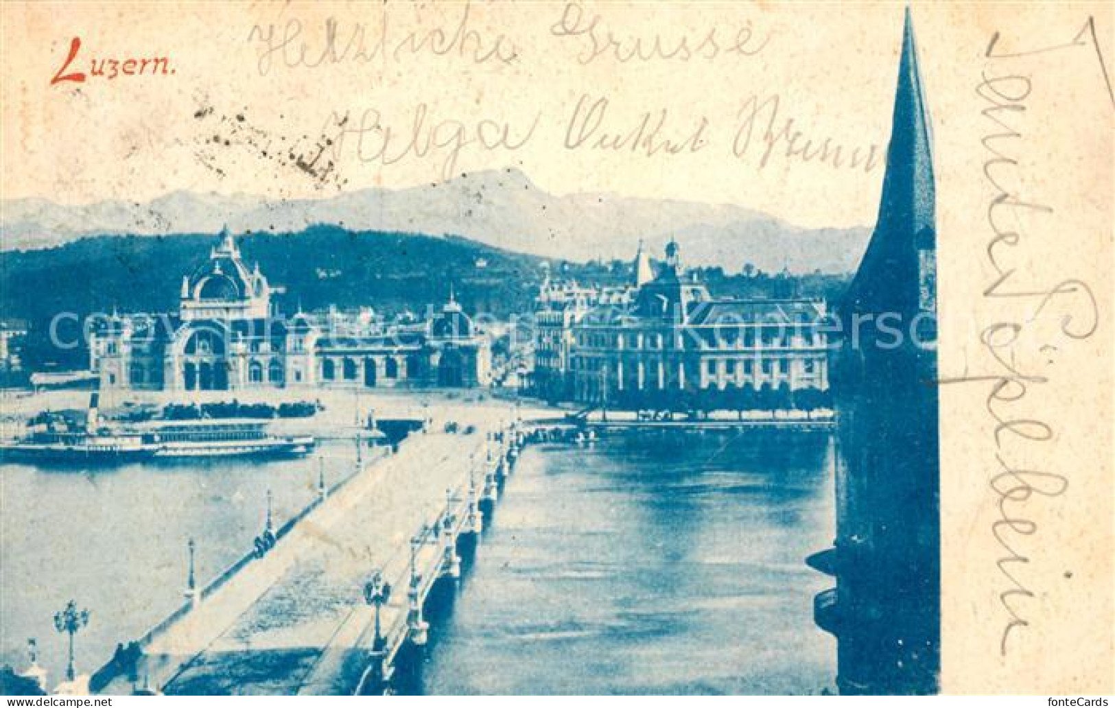 13190039 Luzern LU Panorama Bruecke Luzern LU - Andere & Zonder Classificatie