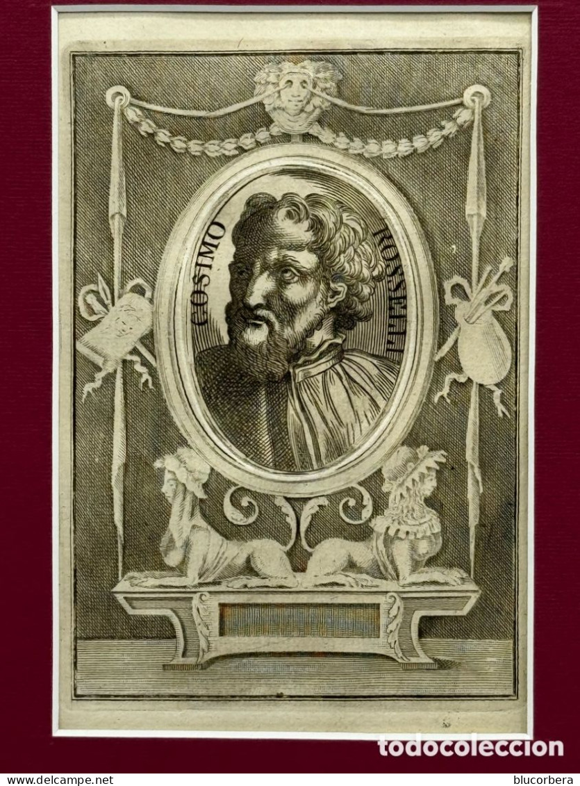 COSIMO ROSSELLI PITTORE ITALIANO NATO A FIRENZE 1439 - 1507 CM 12,5 X 19,5 - Prints & Engravings