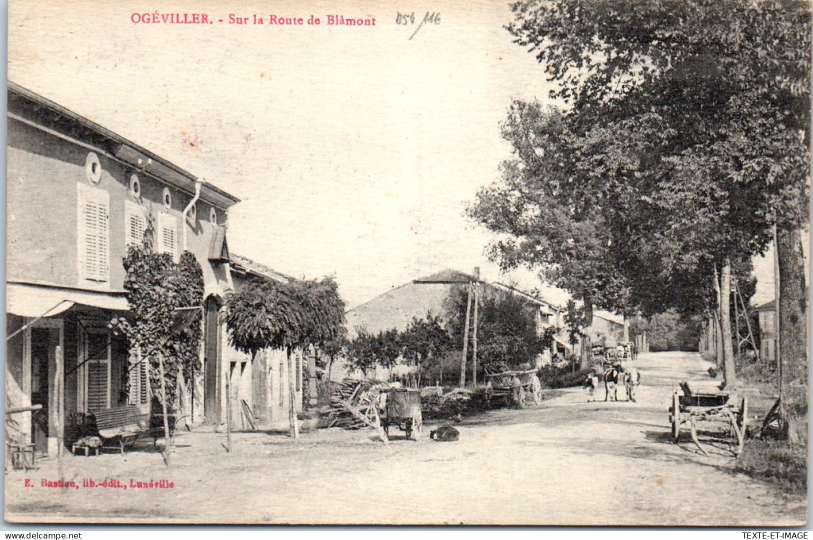 54 OGEVILLER - Sur La Route De Blamont -  - Other & Unclassified