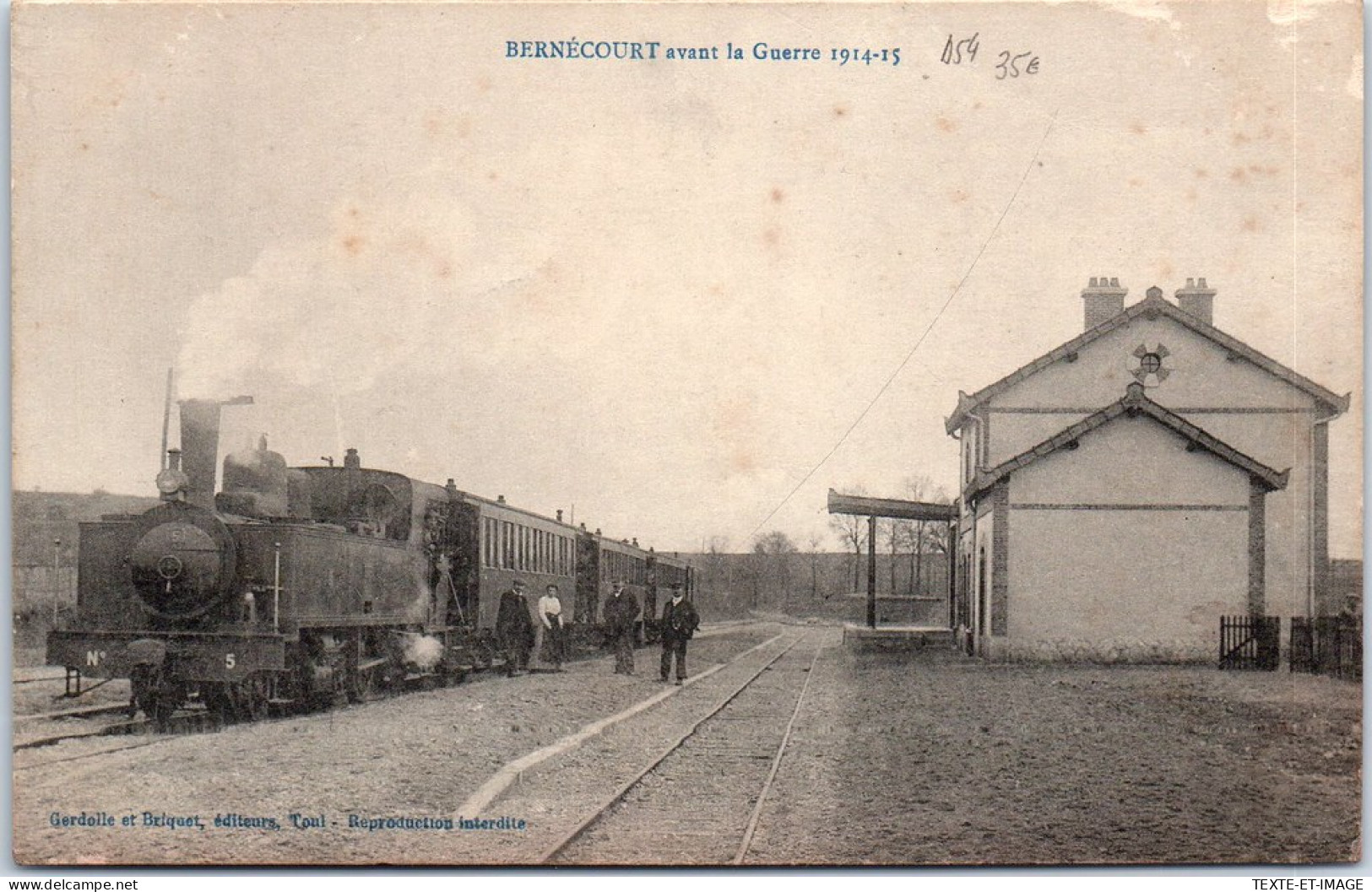 54 BERNECOURT - La Gare -  - Andere & Zonder Classificatie
