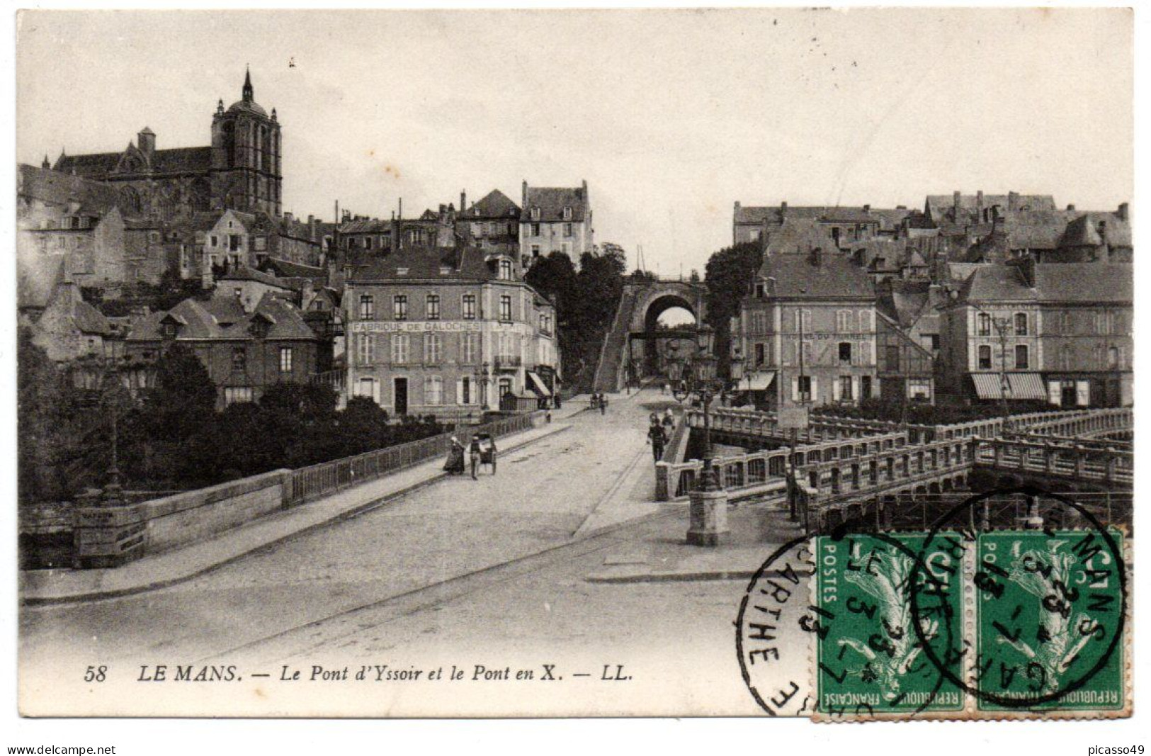 Sarthe , Le Mans , Le Pont DYssoir Et Le Pont En X - Le Mans