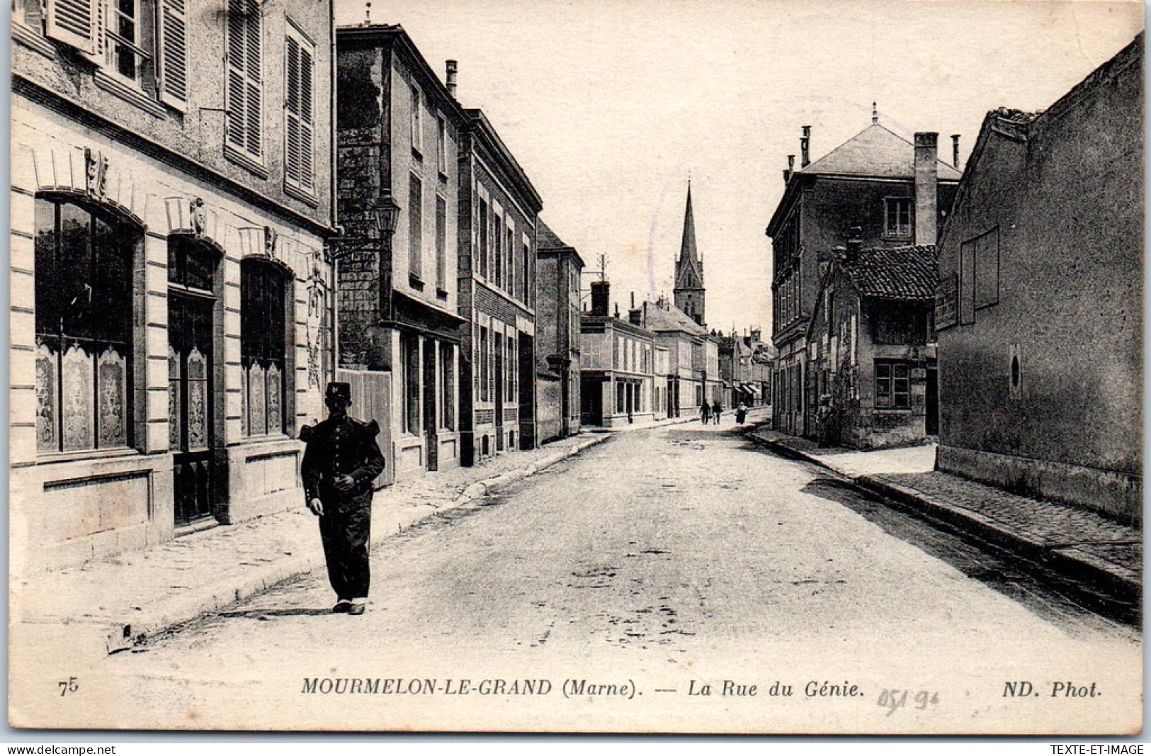 51 MOURMELON LE GRAND - La Rue Du Genie  - Mourmelon Le Grand