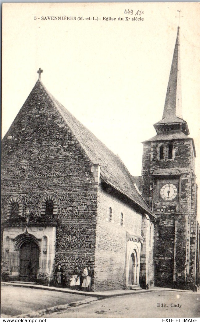 49 SAVENNIERES - Eglise Du Xe Siecle  - Sonstige & Ohne Zuordnung