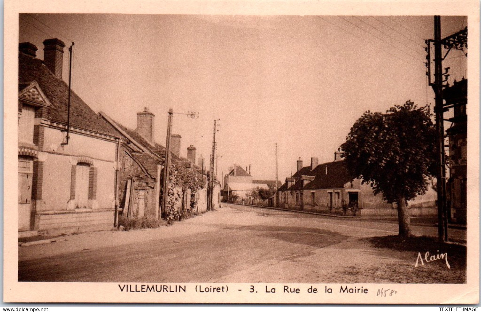 45 VILLEMURLIN - La Rue De La Mairie - Sonstige & Ohne Zuordnung