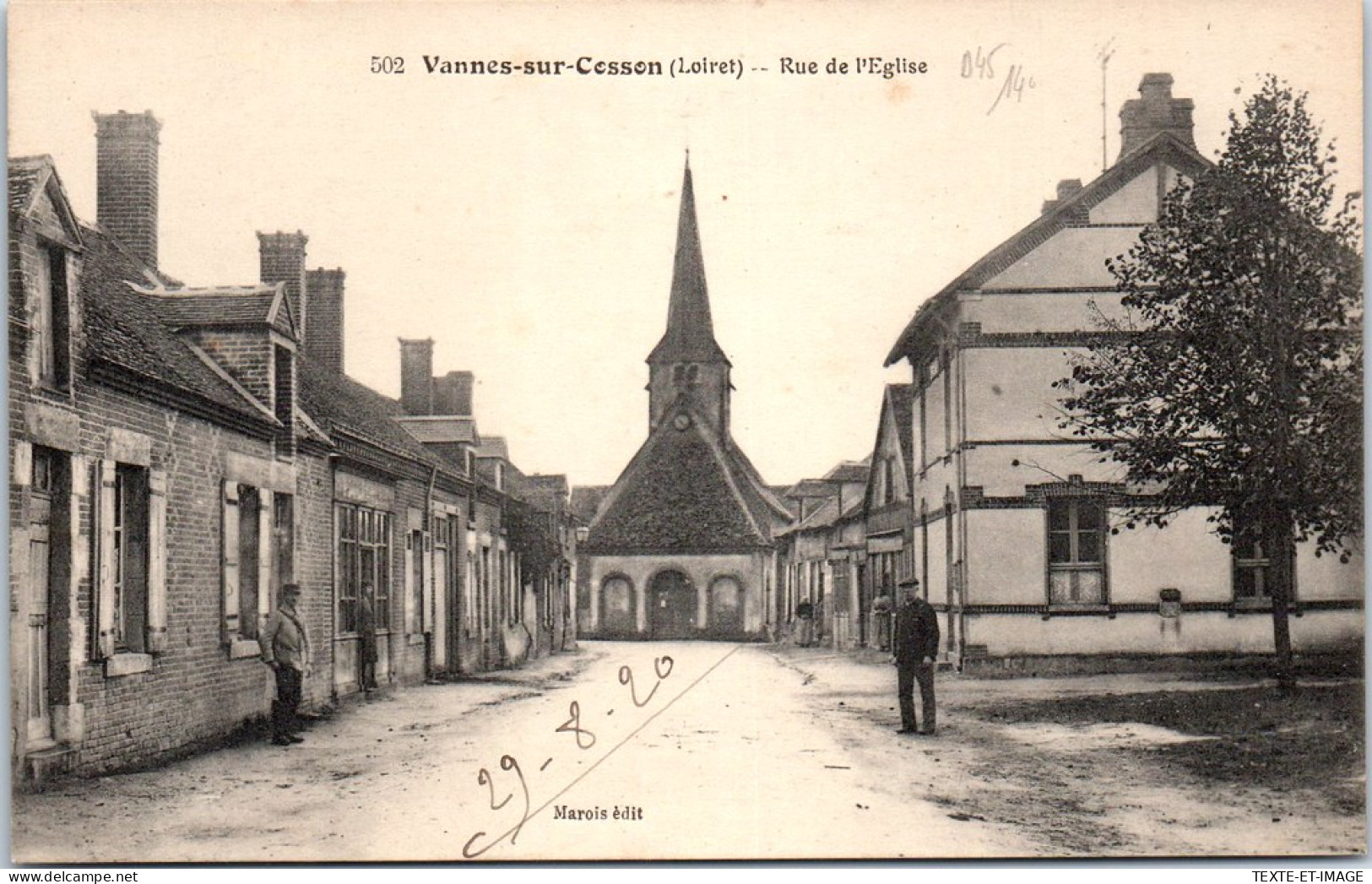 45 VANNES SUR COSSON - Rue De L'eglise  - Other & Unclassified