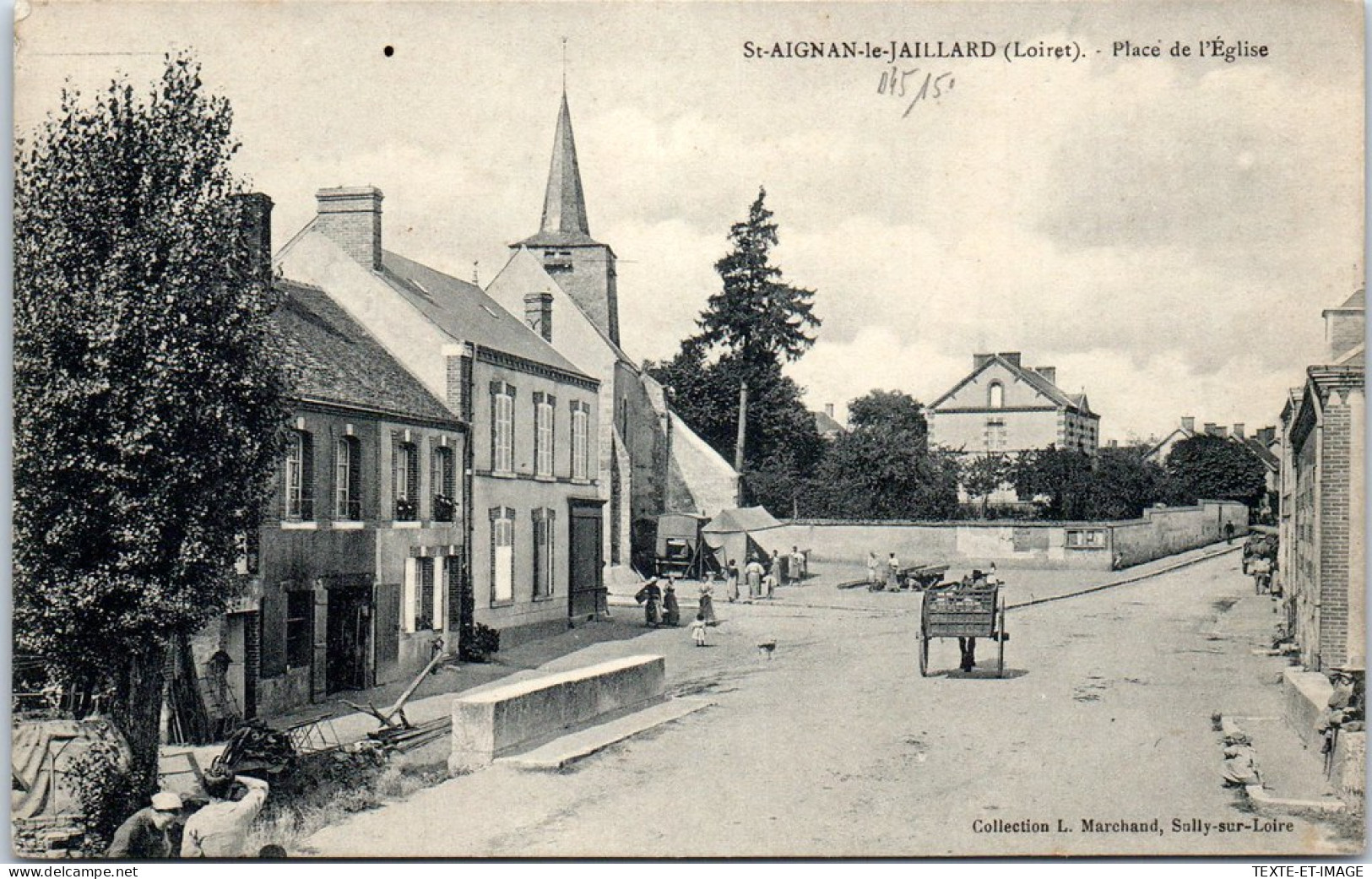 45 SAINT AIGNAN LE JAILLARD - Vue De La Place De L'eglise -  - Sonstige & Ohne Zuordnung