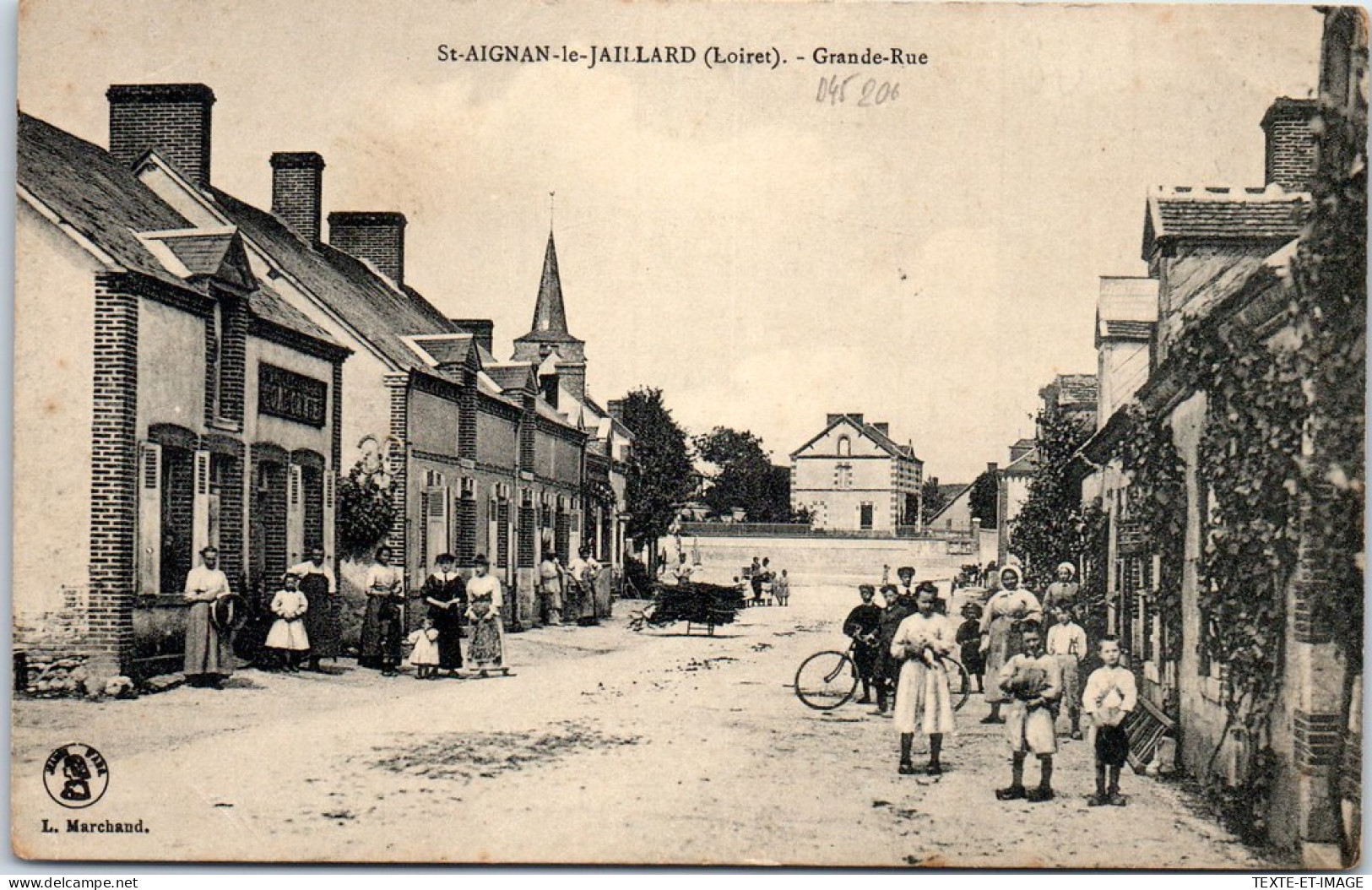 45 SAINT AIGNAN LE JAILLARD - Vue D'ensemble De La Grande Rue (animation) - Sonstige & Ohne Zuordnung