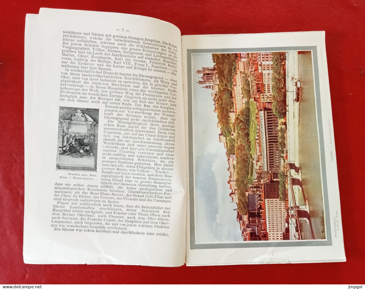 Guide Chemins De Fer PLM Le Rhône De Sa Source à La Mer Die Rhone Von Ihrer Quelle Bis Zum Meere Vers 1900 - Toeristische Brochures