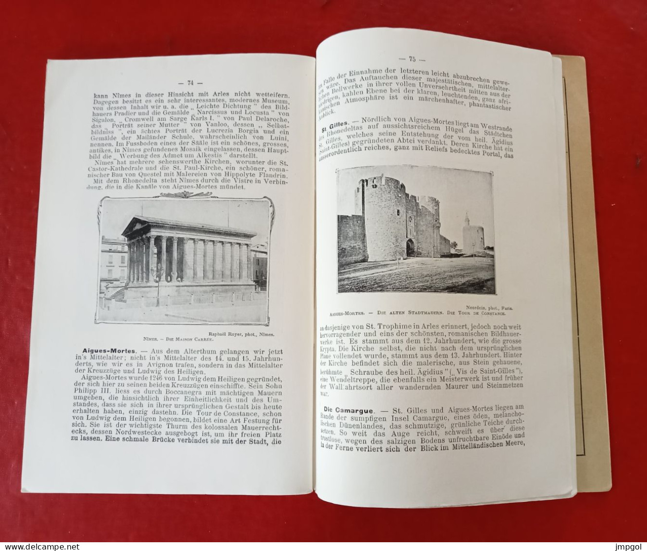 Guide Chemins de Fer PLM Le Rhône de sa source à la Mer Die Rhone von ihrer Quelle bis zum Meere vers 1900