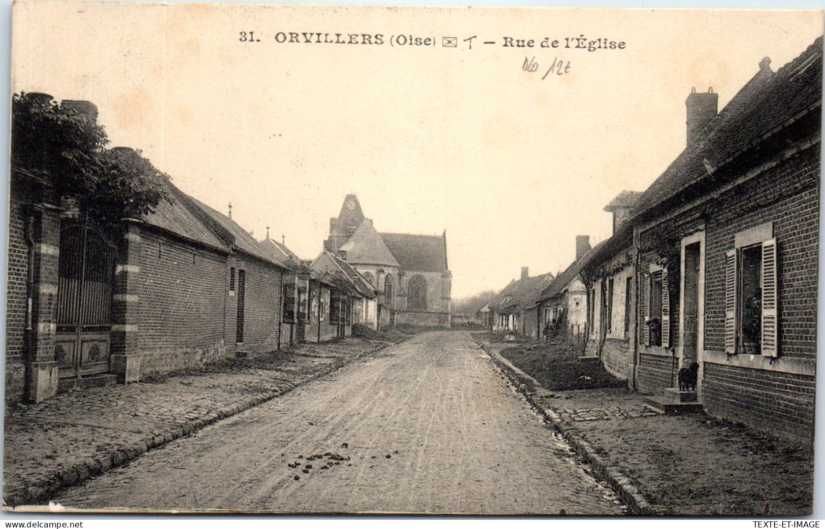60 ORVILLERS - Rue De L'eglise -  - Andere & Zonder Classificatie