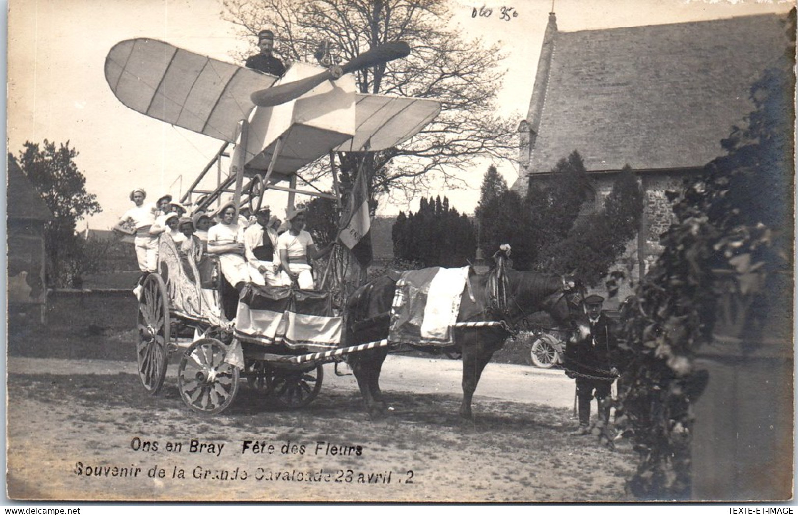 60 ONS EN BRAY - CARTE PHOTO - Cavalcade De 1912  - Sonstige & Ohne Zuordnung