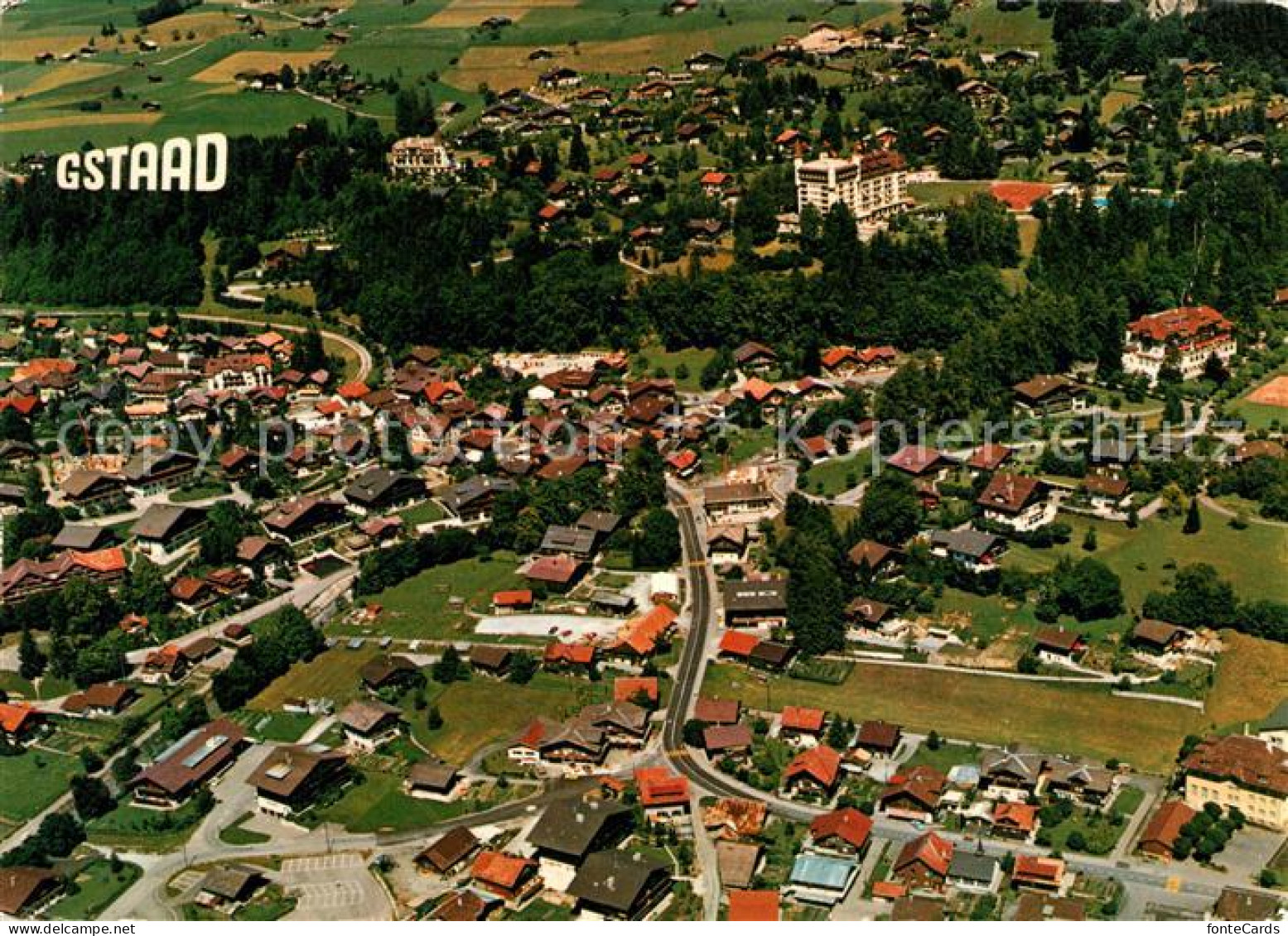 13187417 Gstaad Fliegeraufnahme Gstaad - Sonstige & Ohne Zuordnung